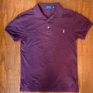 Maroon polo shirt
